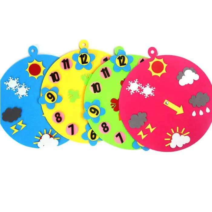 Детские Ранние развивающие часы время погода обучение часы когнитивные игрушки для детей BM88