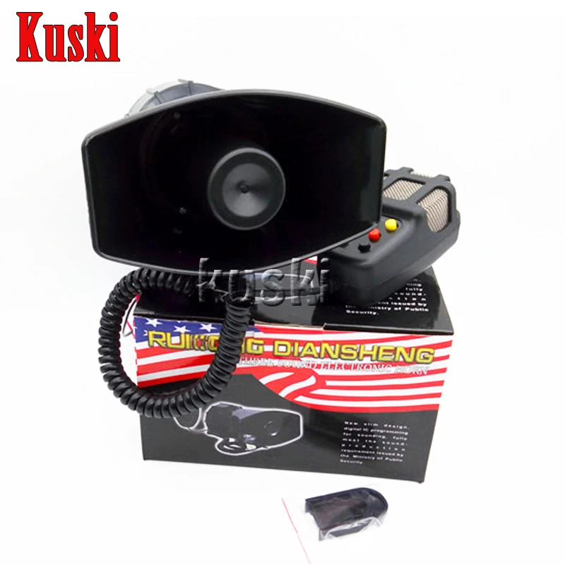 

100W 7 sounds Car Siren Horn For Peugeot 307 206 308 407 207 2008 3008 508 406 208 For Citroen C4 C5 C3 C2 Accessories