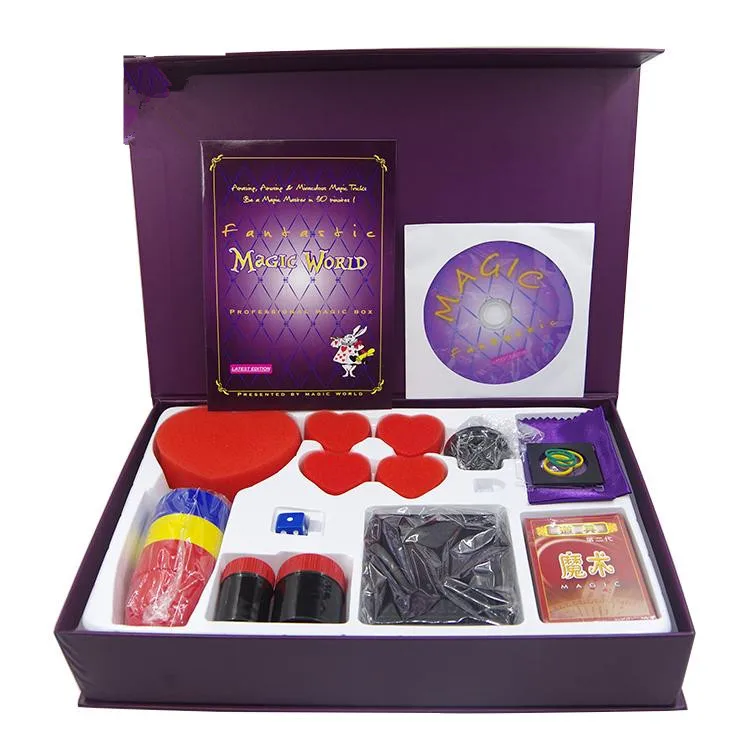 

Wholesale Magic kits Set With Instruction Magic Tricks Gift Box Street Magic Puzzle Toys Close Up Education