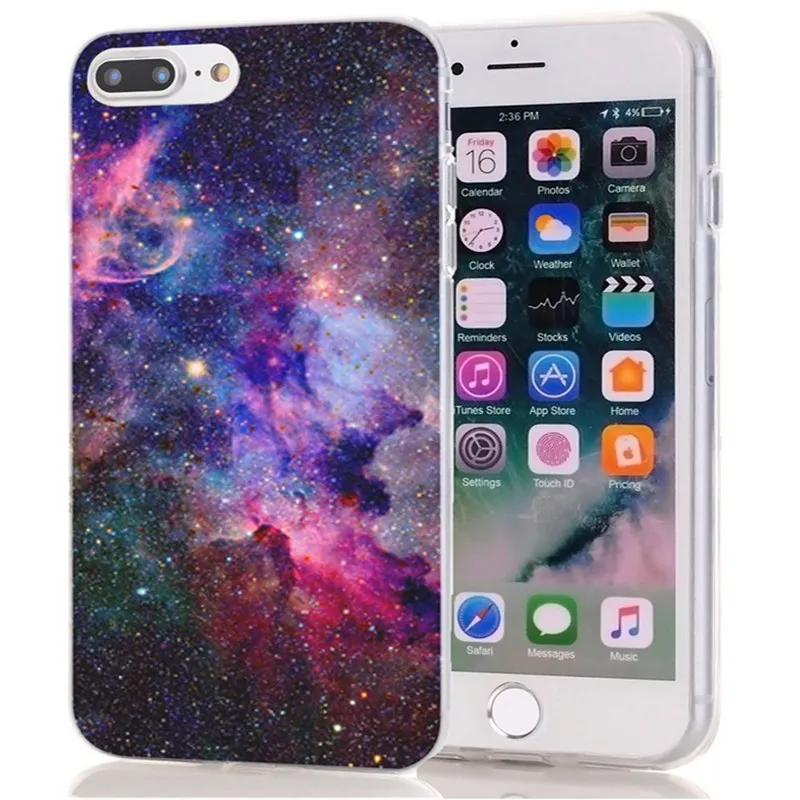 Силиконовый чехол для iPhone X XS XR Space Star Planet мягкая задняя крышка из ТПУ 6 7 8 plus Max