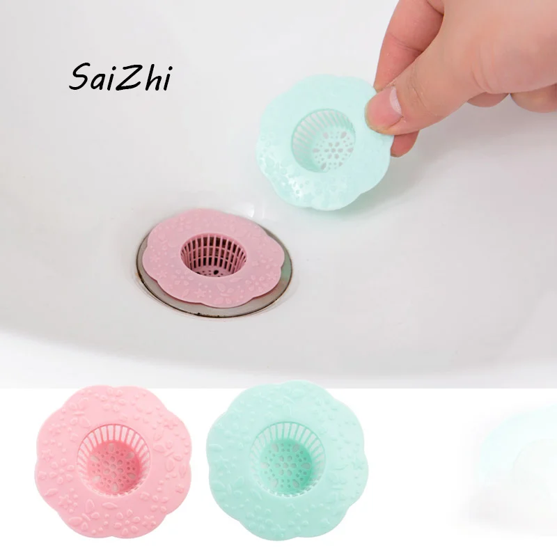 Silicone Sink Drain Filter Bathtub Hair Catcher Stopper Shower Drain
