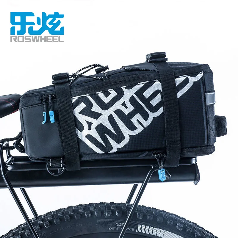 ROSWHEEL LOHAS 5L Bicycle Carrier Bag Rack Trunk Bike Luggage Back Seat Pannier Outdoor Cycling Storage Handbag Shoulder Strip ROSWHEEL LOHAS 5L Bicycle Carrier Bag Rack Trunk Bike Luggage Back Seat Pannier Outdoor Cycling Storage Handbag Shoulder Strip