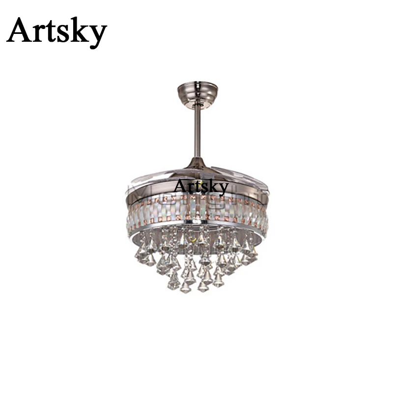 Compra ventilador de techo de cristal online al por mayor de China