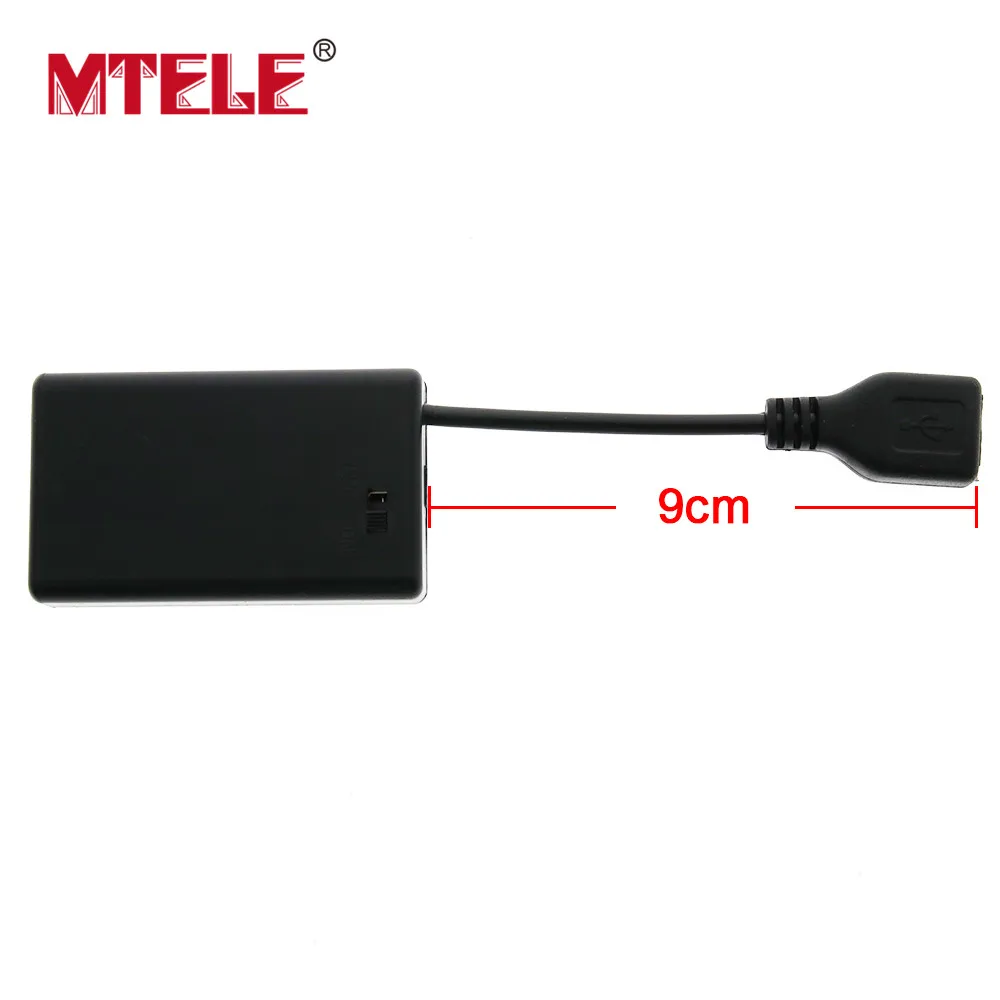 MTELE Высокое качество 7 USB розетки небольшой Разветвитель переключатель и батарейный блок с Usb портом для Светодиодный светильник Up Kit модель здания