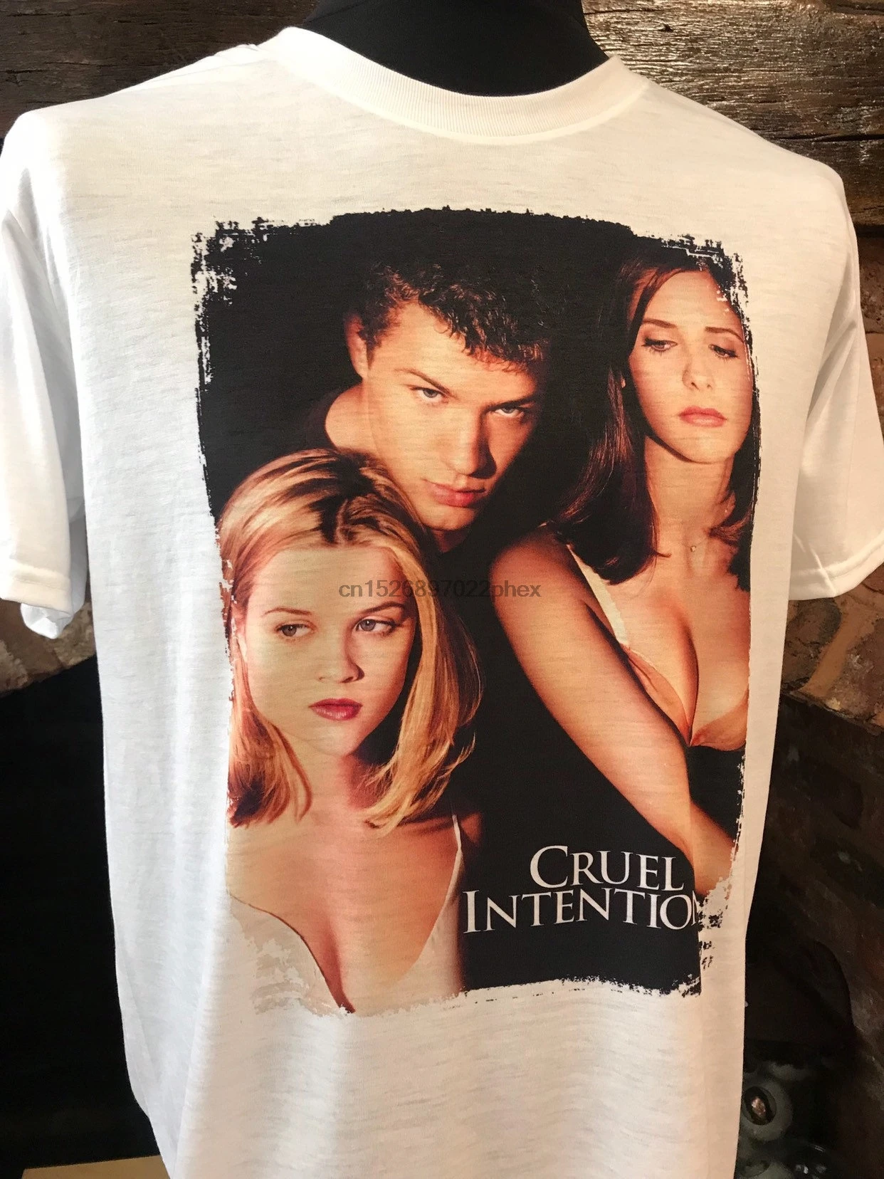 

Cruel Intentions - White T-Shirt Kathryn Merteuil - Sarah Michelle Gellar Ruan Phillippe Reese Witherspoon! Mens