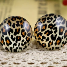 Горячая распродажа 10 шт 20 мм ручной работы леопардовые фото стеклянные кабошоны узор куполообразные ювелирные изделия аксессуары Supplies-H3-31