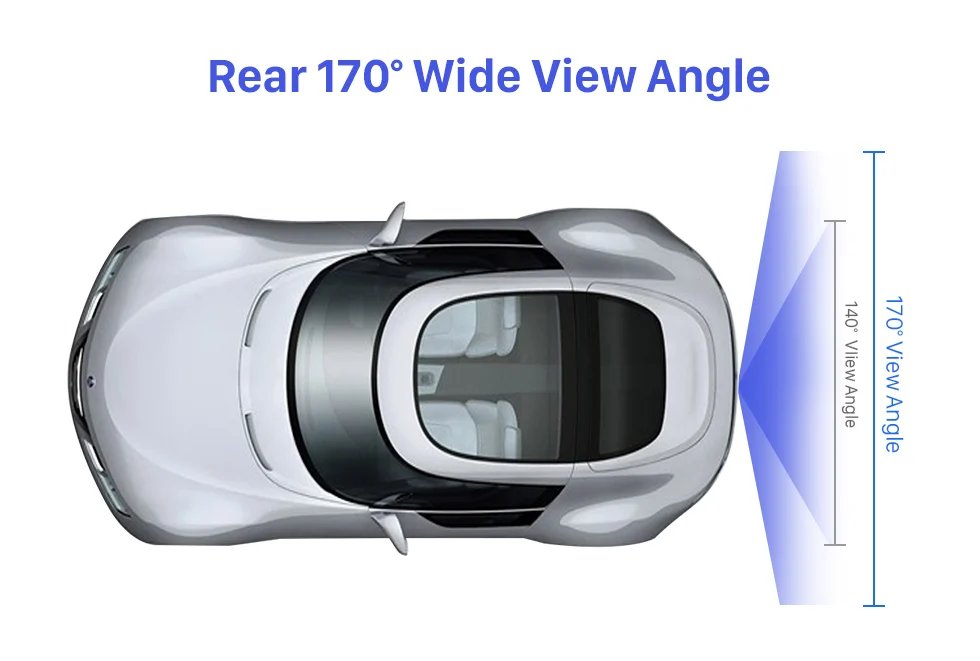 Зазор Seicane широкий угол обзора 170 градусов для Ford Ecosport 2013 заднего вида парковочная резервная камера