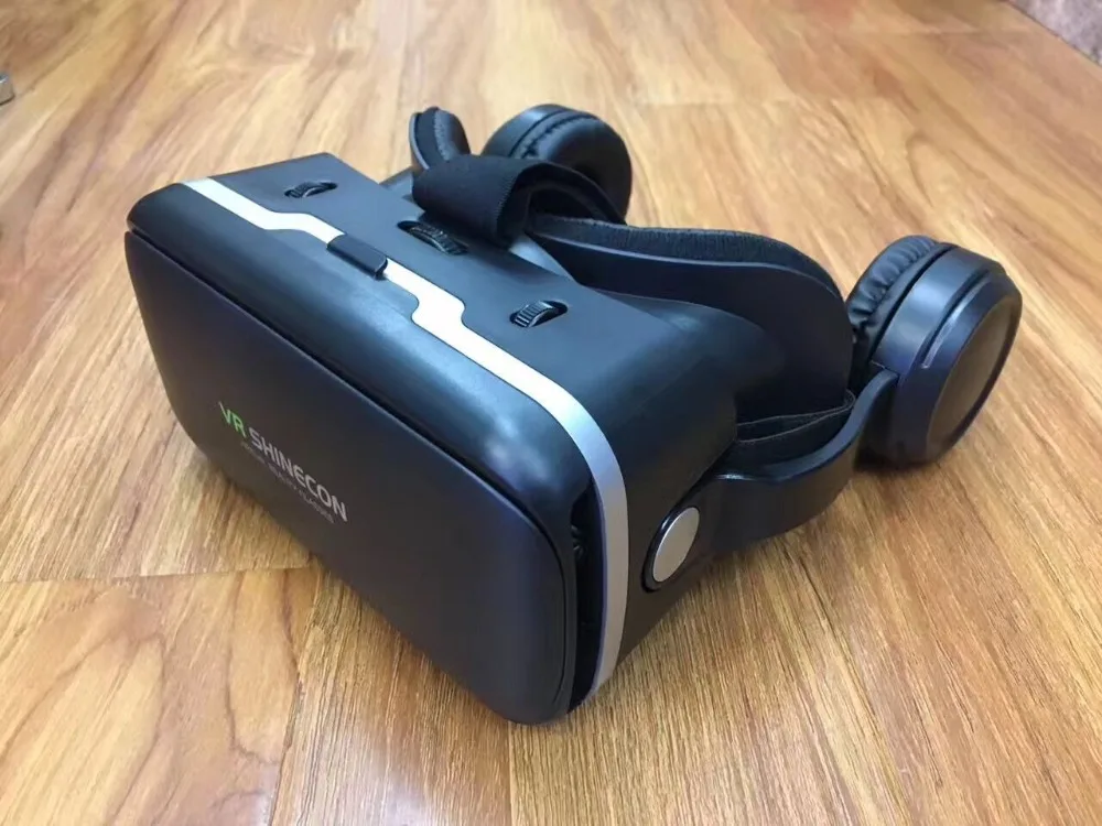 VR Shinecon 6,0 Смарт виртуальной реальности VR очки с Hi-Fi стерео объемные наушники гарнитура 3D кино игры для 4,7-" смартфон