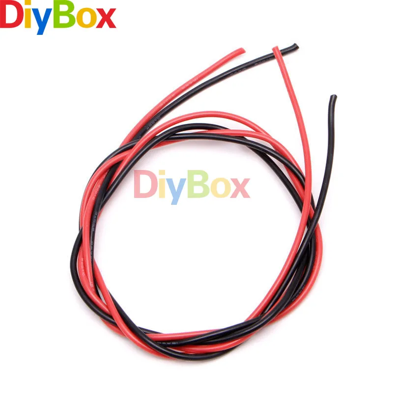 

Red Black 16 AWG Gauge Wire Flexible Silicone Stranded Copper Cables For RC
