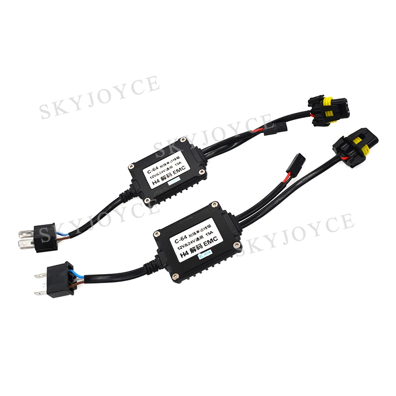 Биксеноновая лампа SKYJOYCE 12 В 24 H4 без ошибок Canbus EMC дальний/ближний свет HID кабель