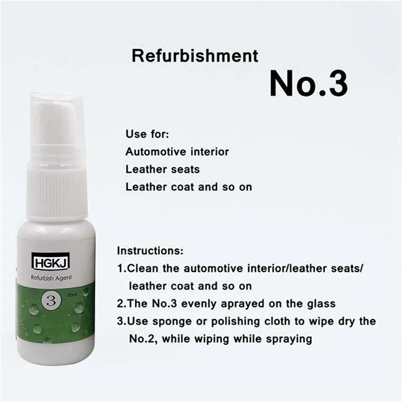 

Car Refurbished Agent Interior Trims Leather Plastic Care Maintenance Repair KIT