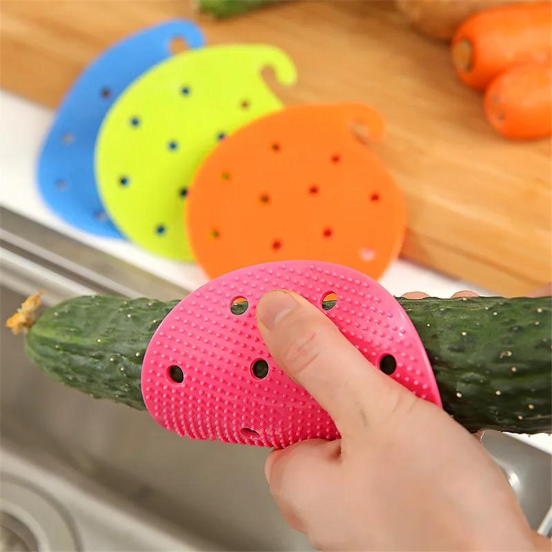 

Multi-functional Fruit Vegetable Brush Kitchen Tools Easy Cleaning Brush for Potato Kitchen Home Gadgets Cooking Tools