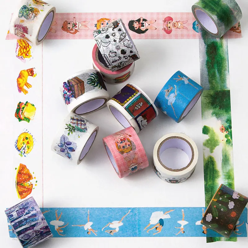 3 см * 7 м kawaii между облаками васи лента DIY декоративная Скрапбукинг планировщик