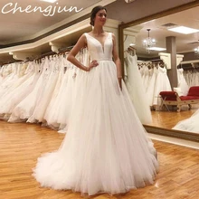 plain white ball gown