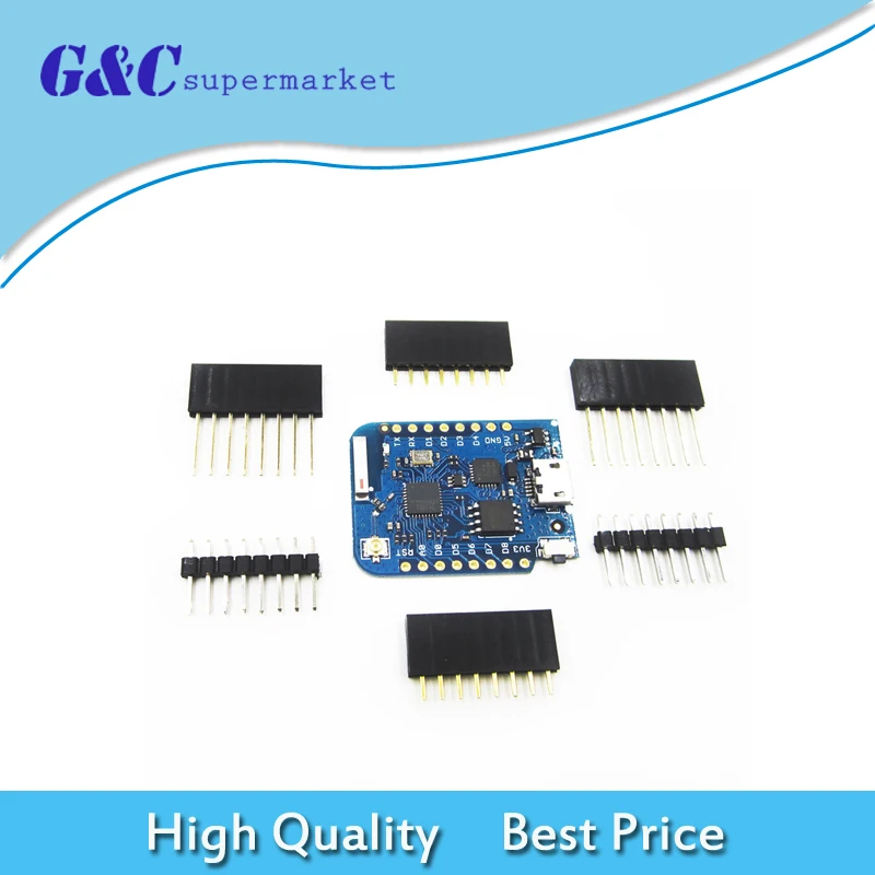 

For WEMOS D1 Mini Pro 16M Bytes External Antenna Connector NodeMCU ESP8266 CP2104 WIFI Development Board With Pins