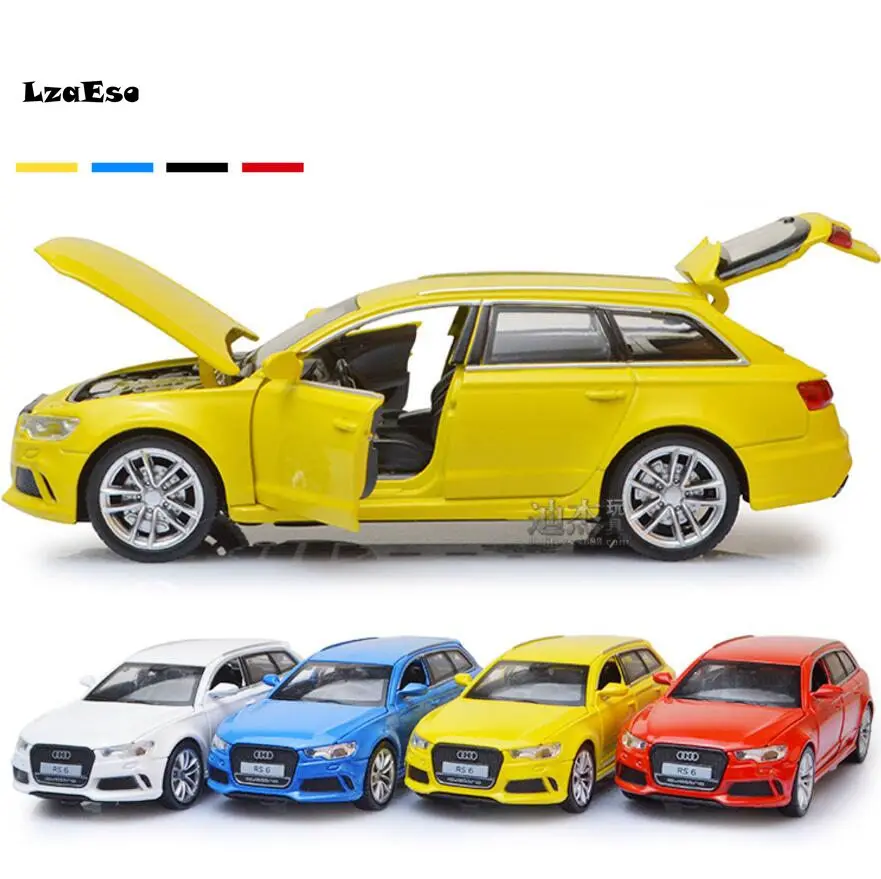 Plenaire sessie water solo 1:32 Scale Audi Rs6 Alloy Diecast Car Model Pull Back Toy Car Model  Electronic Car Kids Toys Gift - Railed/motor/cars/bicycles - AliExpress