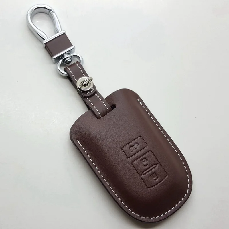 Кожаный чехол для автомобильного брелка Toyota Camry 2012 2 5 v/2 5g/2 s 2013 Smart key Holder Bag