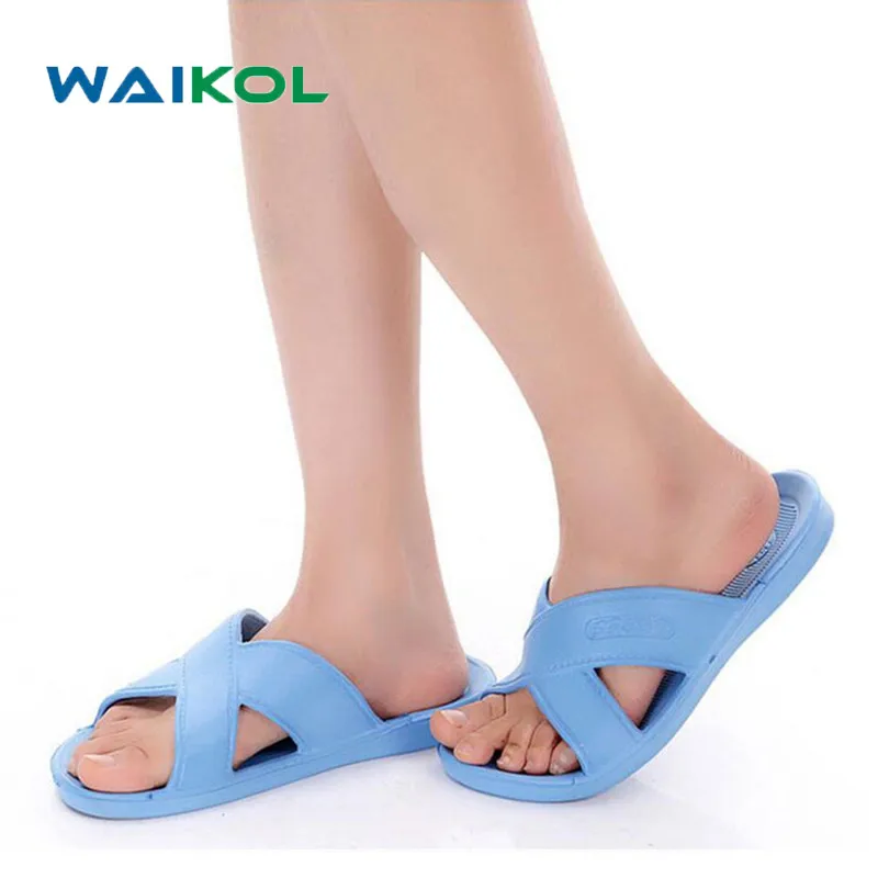 Waikol Men Shoes Household Slippers Slip Bathroom Male Summer Indoor Bath Flats Sandals Beach Flip-flops | Обувь