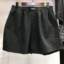 Новые летние Vete мужские шорты ts мужские женские черные 1:1 высококачественные Vete мужские шорты ts модные эластичные шорты с вышивкой и карманами