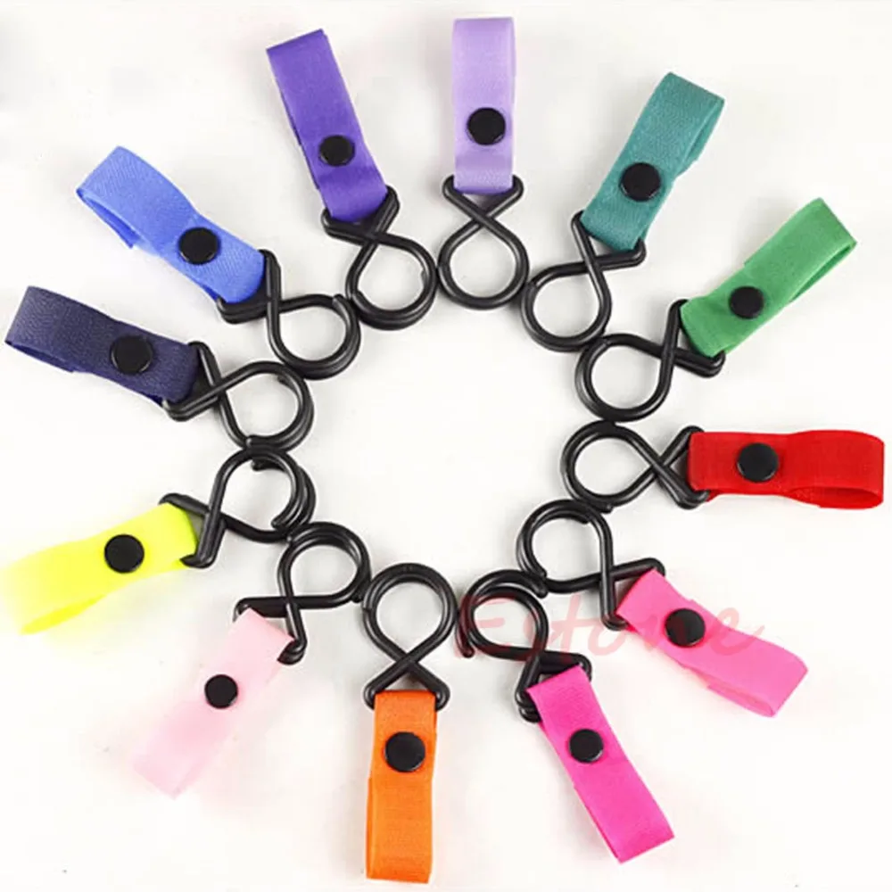 

2018 1pcs with 2 hooks New Plastic Baby Stroller Pram Pushchair Hanger Hanging
