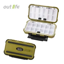 Outlife дизайн рыболовные снасти коробки для рыбалки, с двойным дном приманка крючок приманки ящик для хранения Карп рыболовные снасти коробки аксессуары