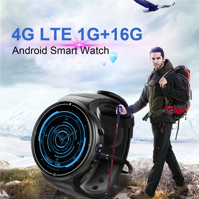 Смарт часы OGEDA I8 Android 7 0 цветной экран 1 39 4G LTE sim карта умные GPS камера пульсометр Wi Fi