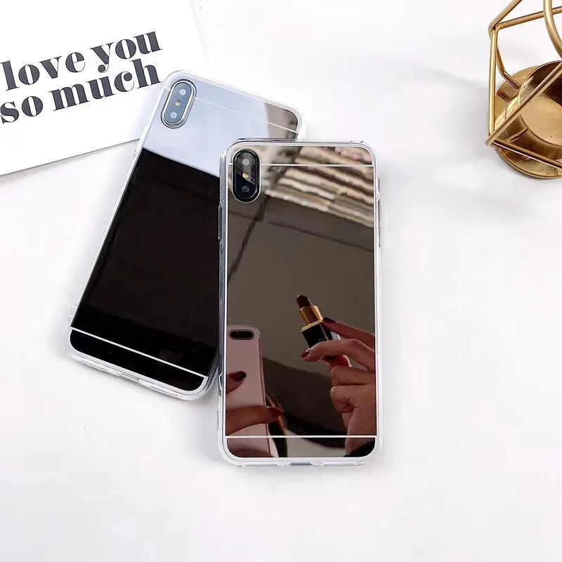 case for iphone 8 For Apple iPhone 11 Pro Max Case Luxury Gold Mirror Soft Cover For iPhone 12 pro Max 6 6S 7 8 Plus XR X XS MAX phone Case coque iphone 8 plus waterproof case