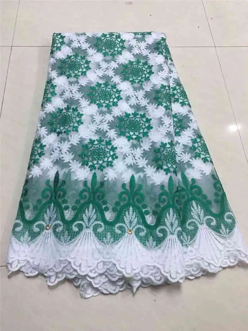 Стоимость продаж 30 шт. высокое качество последние африканские Frence чистая кружево с камни ткань для нигерийские Свадебные платья NX8y6t - Цвет: As Picture3