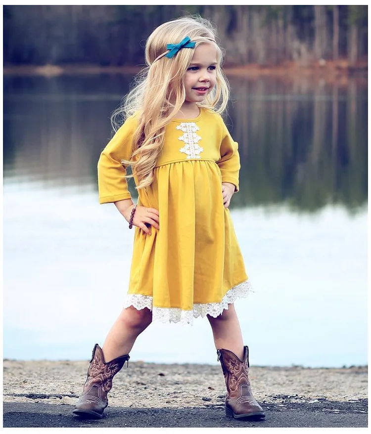 Little Baby Girl Clothes Lace Dresses Girl Princess Cotton Dress Kids