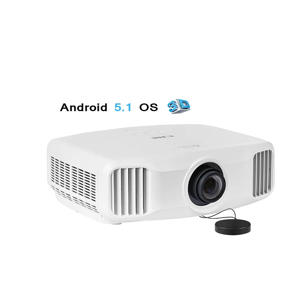 CRE Топ 3d led android домашний кинотеатр full hd проектор Поддержка 4K|Проекторы для