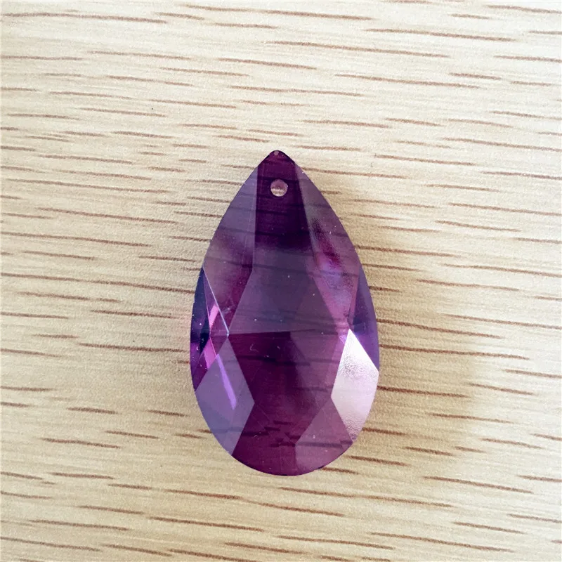 

Fengshui 20PCS,38mm Dark Amethyst Suncatcher Crystal Chandelier Parts Pendant Glass Lamp Prisms Parts Hanging Pendants Decor