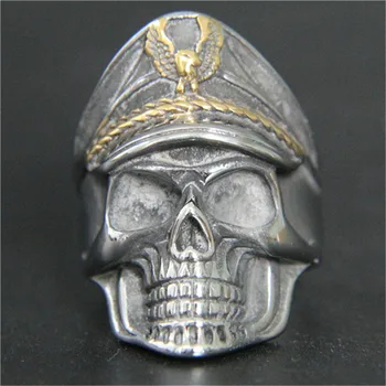 

3pcs/lot Newest USA Soldier Golden Eagle Ring 316L Stainless Steel Jewelry Punk Style Biker Ring