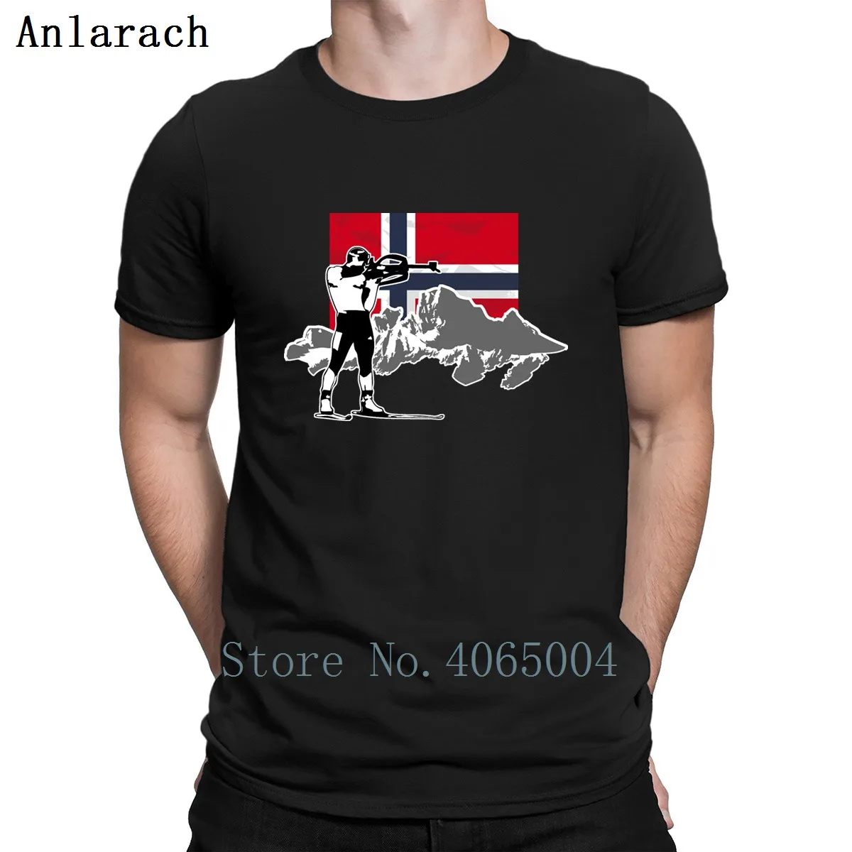 

Biathlon Norway Flag T Shirt Loose Funny Cotton Spring Autumn Clothing Trend Customized S-XXXL Shirt