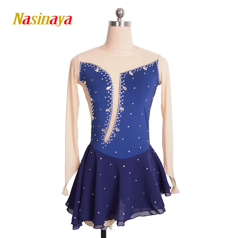 Nasinaya Figure Skating Dress Customized Competition Ice Skating Skirt for Girl Women Kids Patinaje Gymnastics Performance 13