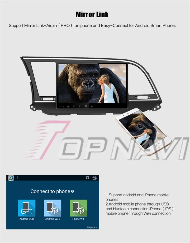 car stereo  2din For Hyundai Elantra 2016