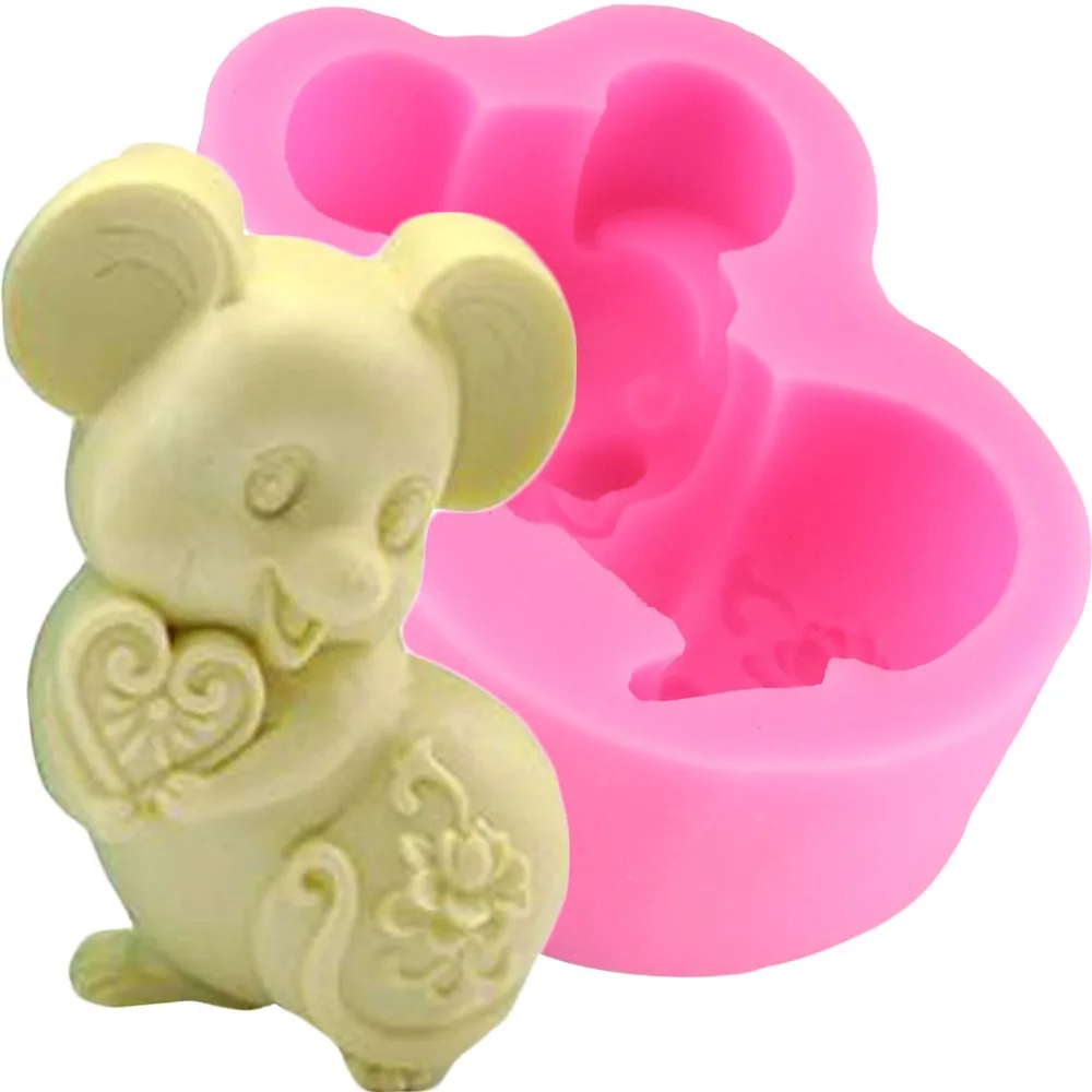 

Mouse Silicone Soap Mold DIY Handmade Craft 3D Soap Molds