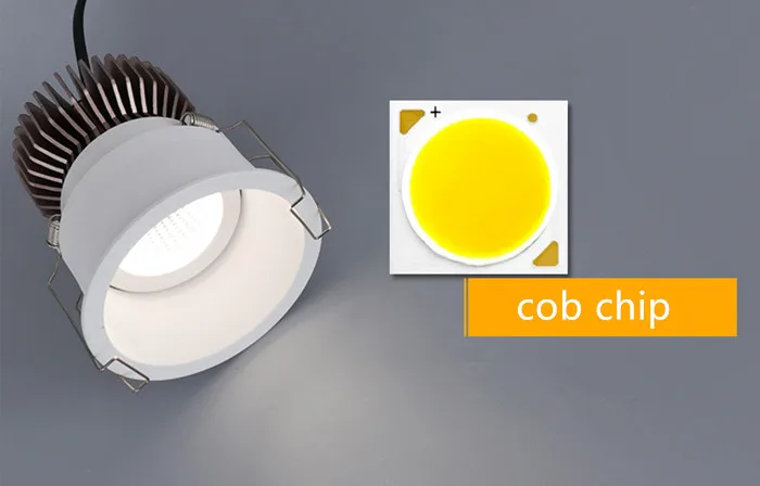 Dimmable Narrow border Embedded Anti-glare Led COB Ceiling Recessed downlight 10w 15w LED wall wash light Hotel Villa Lighting