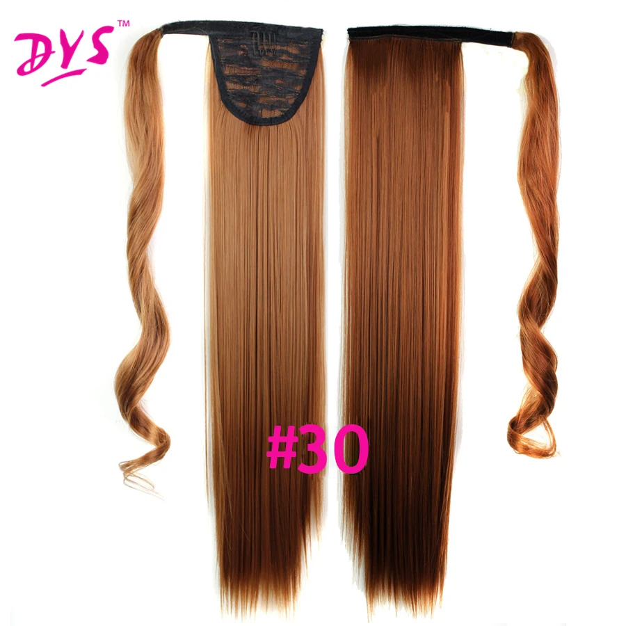 Deyngs 60cm Long Straight Clip In Hair Tail False Hair Ponytail Hairpiece With Hairpins Synthetic Hair Pony Tail Hair Extensions (9)