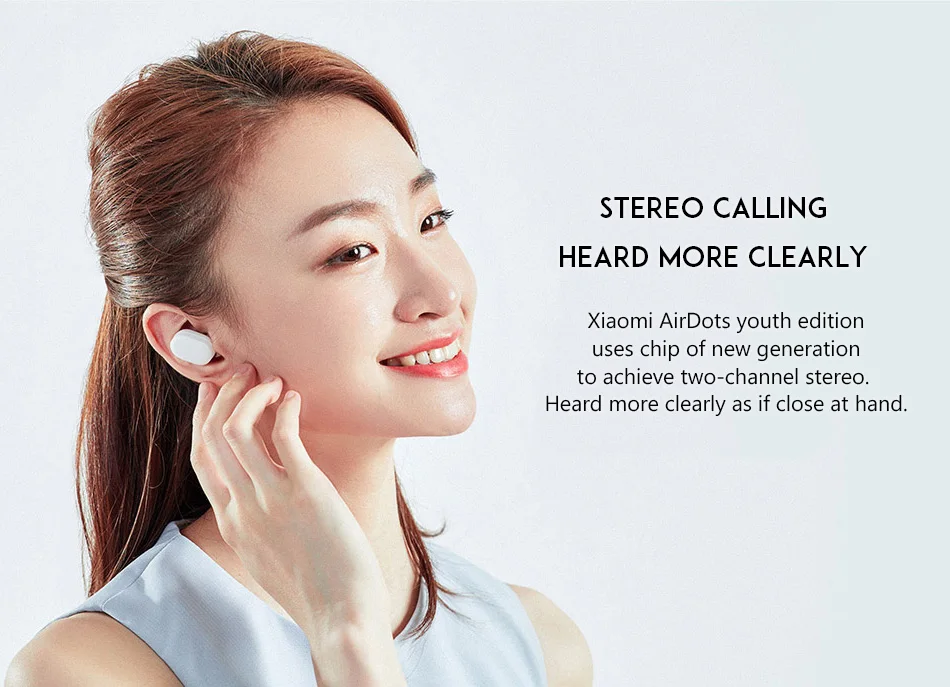 Xiaomi AirDots Youth Stereo Bluetooth 5,0 гарнитура 4,2g мини беспроводные наушники с сенсорным управлением зарядка