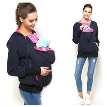 Европейский стиль, женская зимняя Толстовка кенгуру для мамы, слинг для ребенка, Детское пальто-кенгуру, рюкзак для новорожденных, сумка-кенгуру, S~ XL