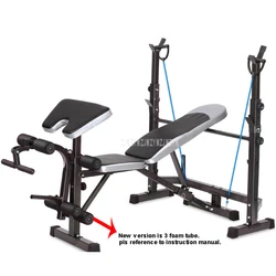 IUHI Adjustable Weight Benche Set Multifunctional Abs Benches Rack Workout Weight-lifting Machine Standard Weight Training Fitness Equipment US Shipping