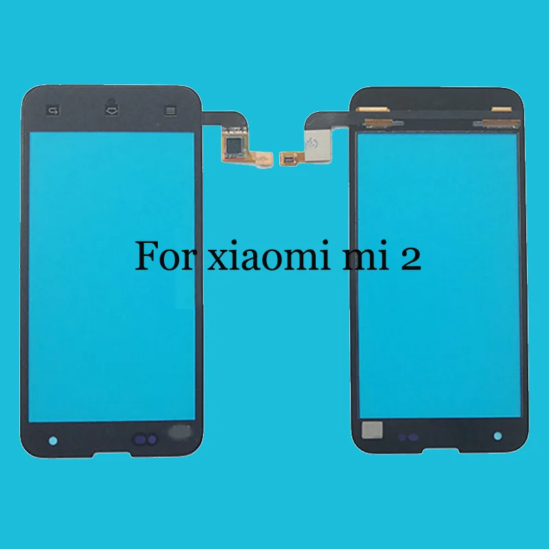 Черное переднее стекло для xiaomi Mi2 + сенсорный экран дигитайзер mi 2 замена телефона
