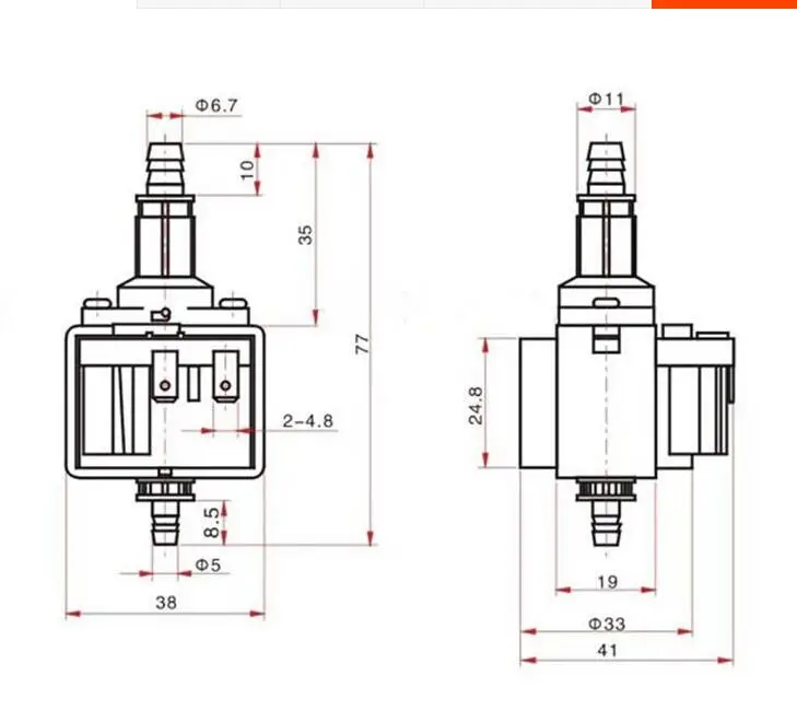 Электромагнитный насос 33DSB AC 220 V-240 V 16W паровой Утюг Паровая Швабра медицинский водяной насос Самовсасывающий микро Магнитный насос для вождения