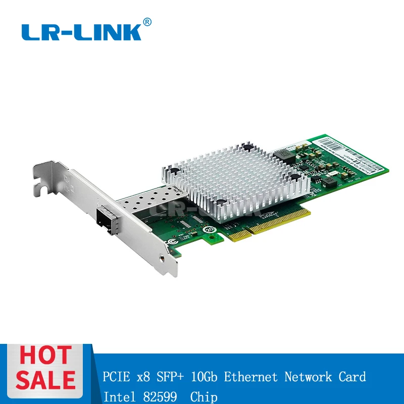LR LINK 9801BF SFP + 10 Гб NIC Ethernet карта PCI Express волоконно оптическая Сетевая Lan адаптер Intel