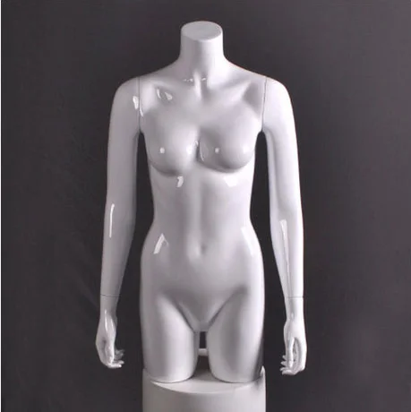 Very Recommended Best Quality Gloss White Fiberglass Half Body
Mannequin Female Upper Body Mannequin Factory Direct Sell Buying