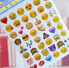 8pieces lots expression containing 280 Emoji stickers affixed to face Expression of stickers Diary smiling face