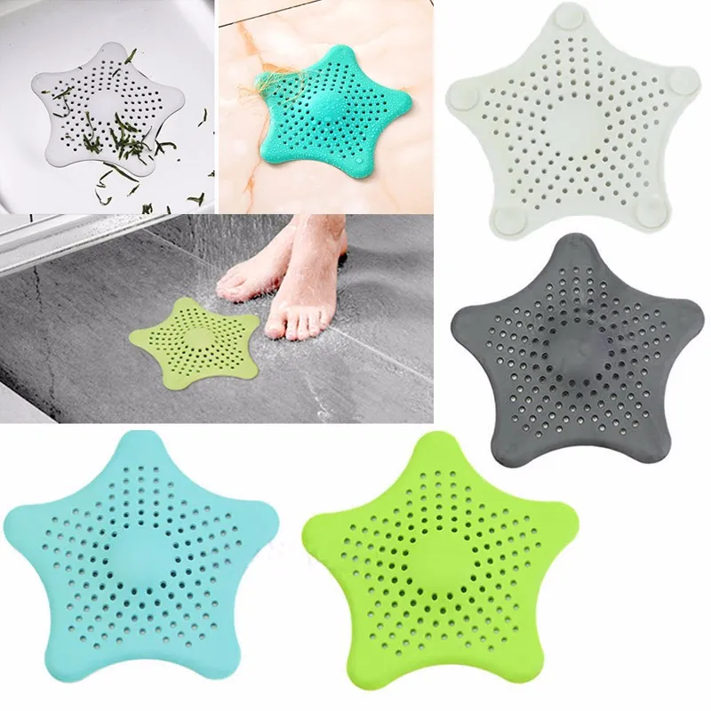 DAY-DAY-FUN-4-PCS-Bathroom-Floor-Drain-Colorful-Silicone-Sink-Filter-Sewer-Drain-Shower-Drain