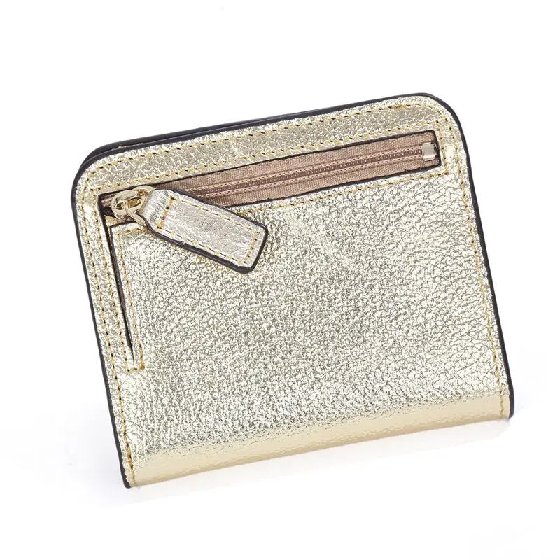 Кевин Юн дизайнерский бренд, модные женские кошельки из спилка, мини-кошелек, Дамский маленький кожаный кошелек с карманом для монет - Цвет: gold