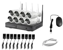 8CH NVR WIFI CCTV Security Camera System 8PCS 1080P HD Outdoor Wireless CCTV Kit Video Surveillance System P2P ONVIF