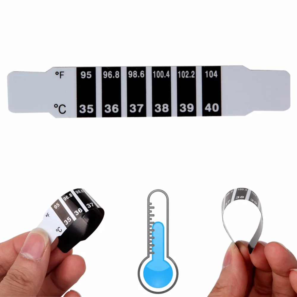 

Baby Thermometer Reusable Flexible Toddler Forehead Care Health Monitors New